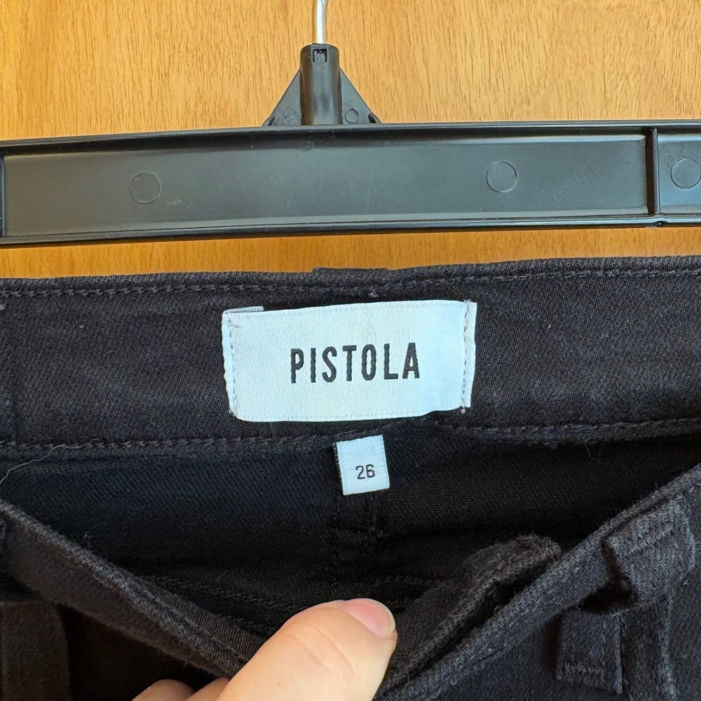 Pistola Black High Rise Bootcut Jeans Size 26 Style P000160880D NOIR - Picture 4 of 7